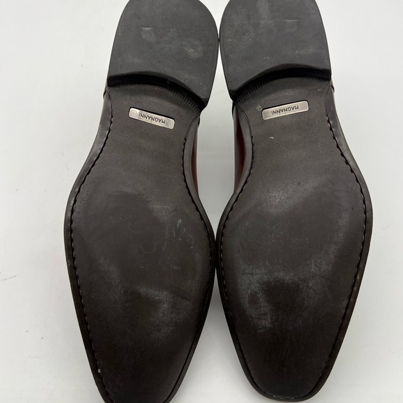 Magnanni Men’s Sz 10.5M Burnished Brown Leather Single Monk Strap Dress Shoes. - Picture 11 of 13